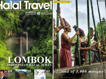 Hebat, Lombok jadi Headline majalah Halal Travel Magazine Arab 1